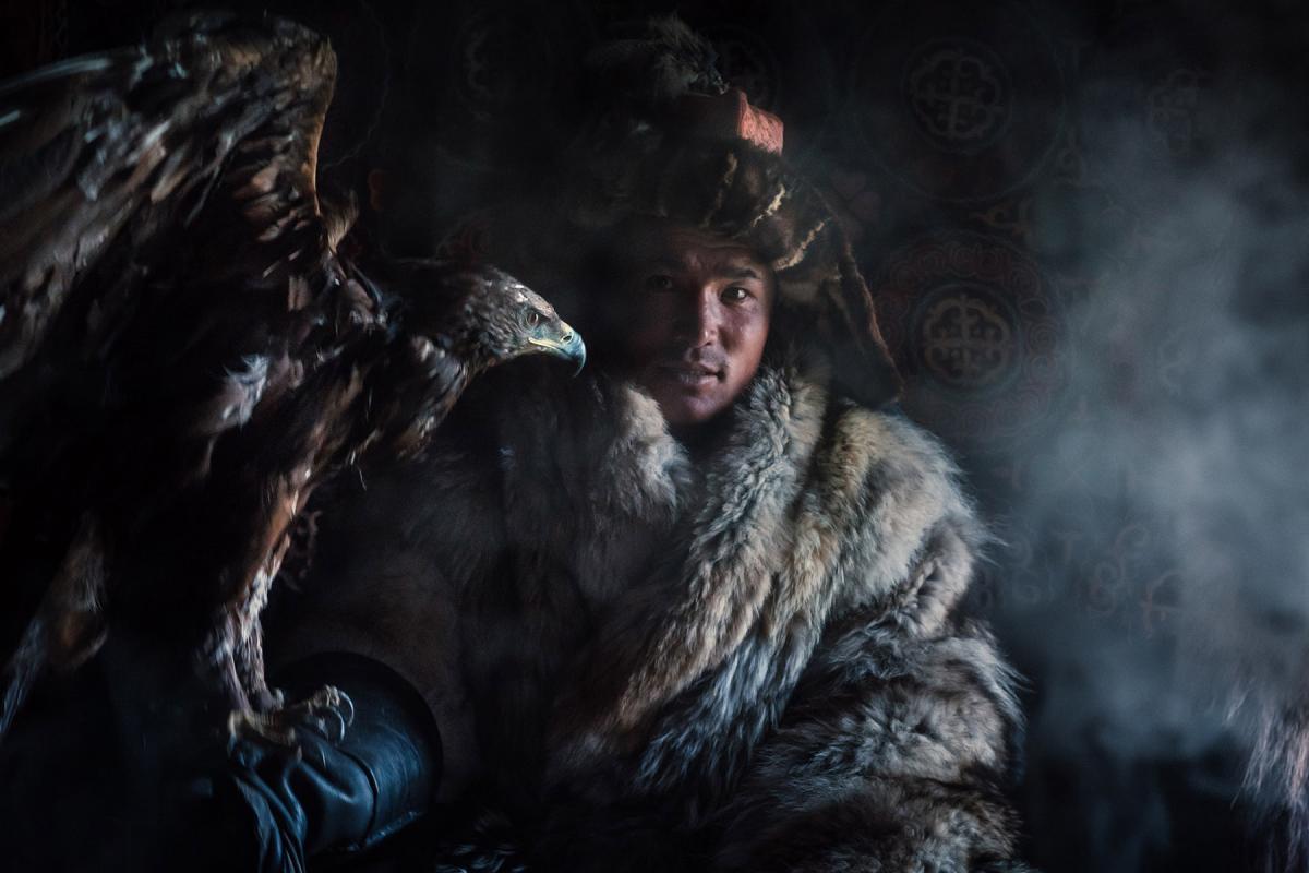 Eagle hunter Shokan is one of the Kazakh nomads super stars—there are lots of documentaries about his life on Nat Geo and Discovery Channel