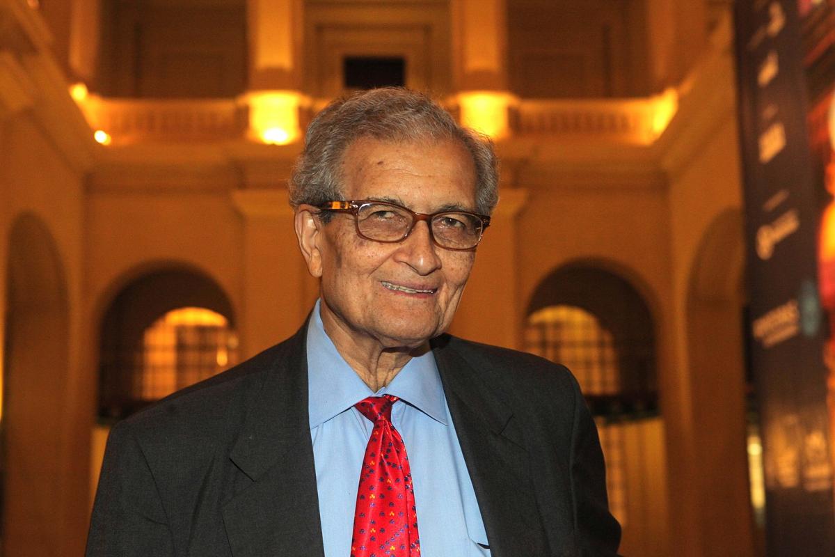 Amartya Sen, a contemporary Indian economist and philosopher.