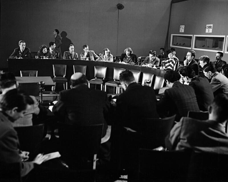 Press Conference on Declaration of Human Rights 1948